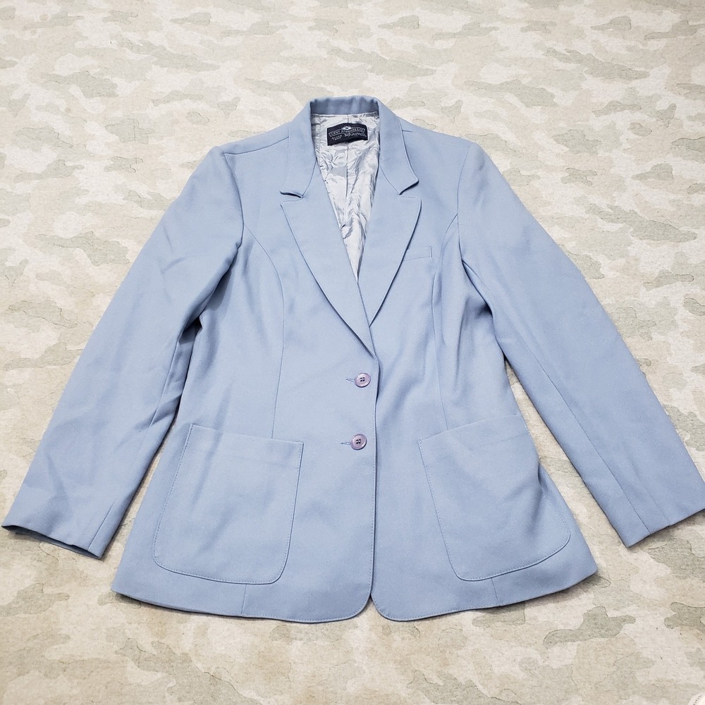 Vintage Levi's Blazer Womens 14 Blue 80s Two Button